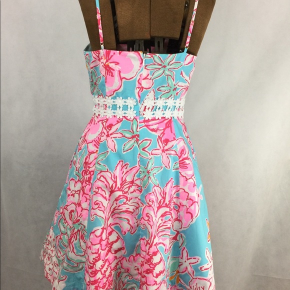 Lilly Pulitzer Lenore Sunglow Dress Size 0 - Picture 5 of 8